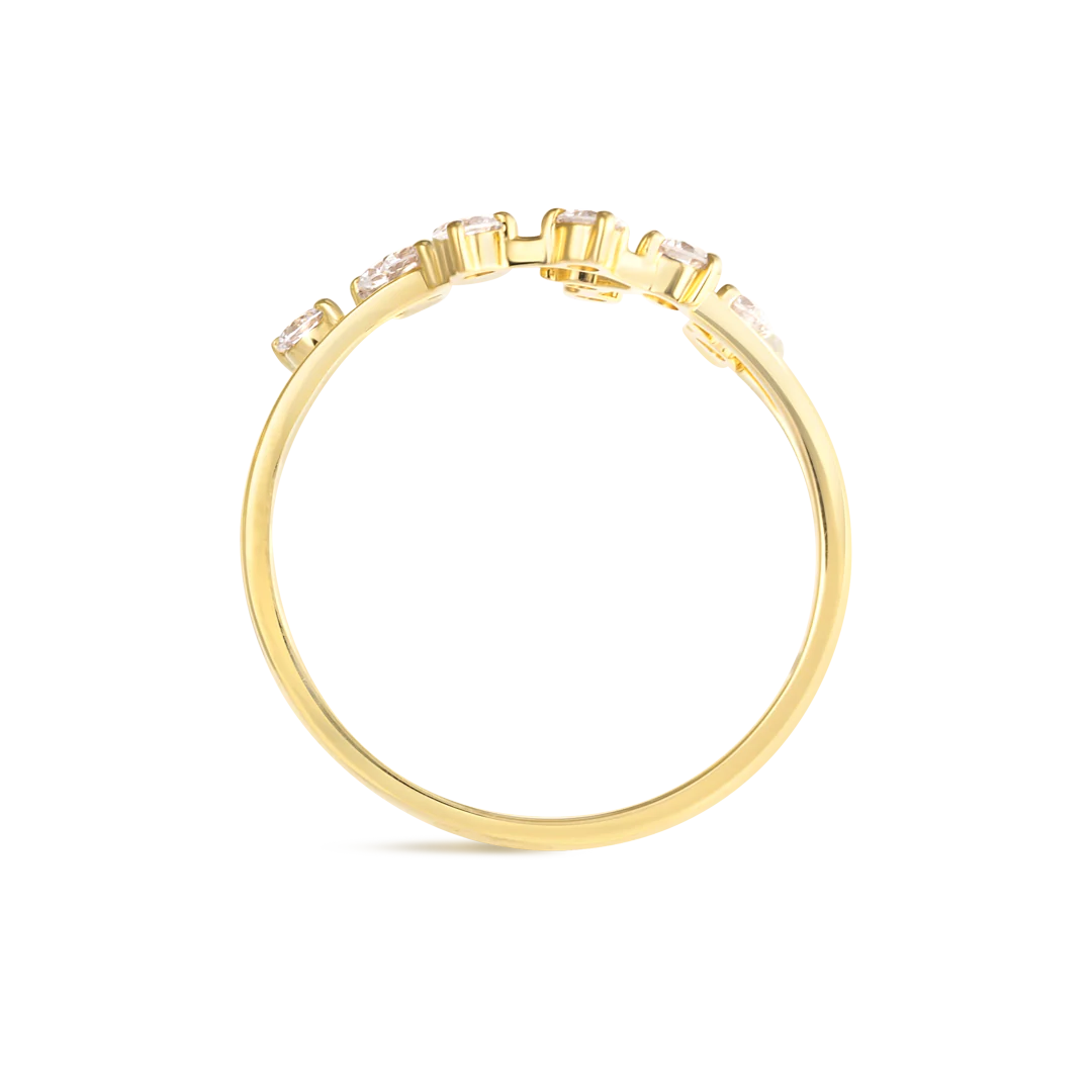 Aquarius Constellation Ring Yellow Gold - Image 3