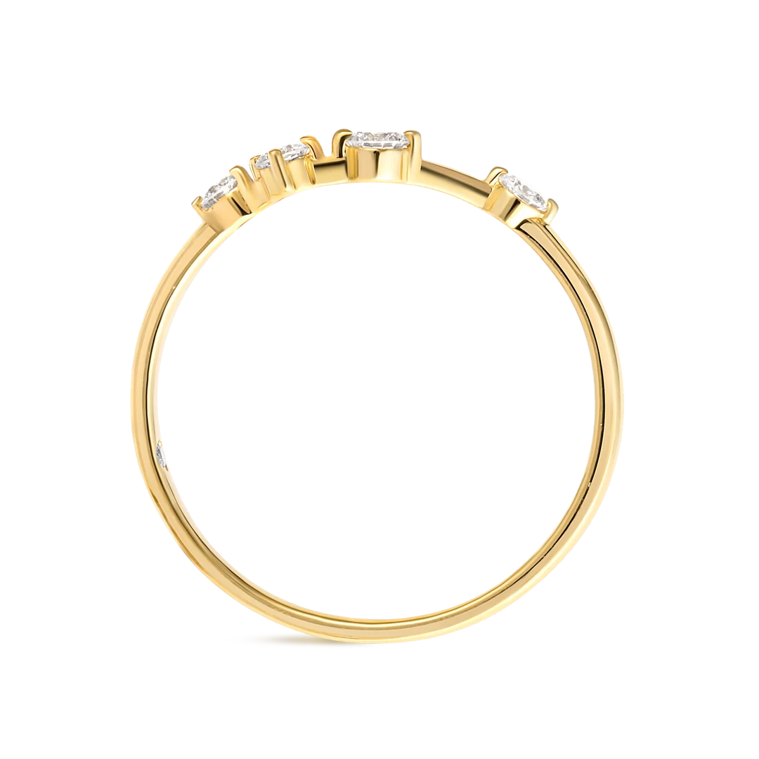 Aries Constellation Ring Yellow Gold - Image 3
