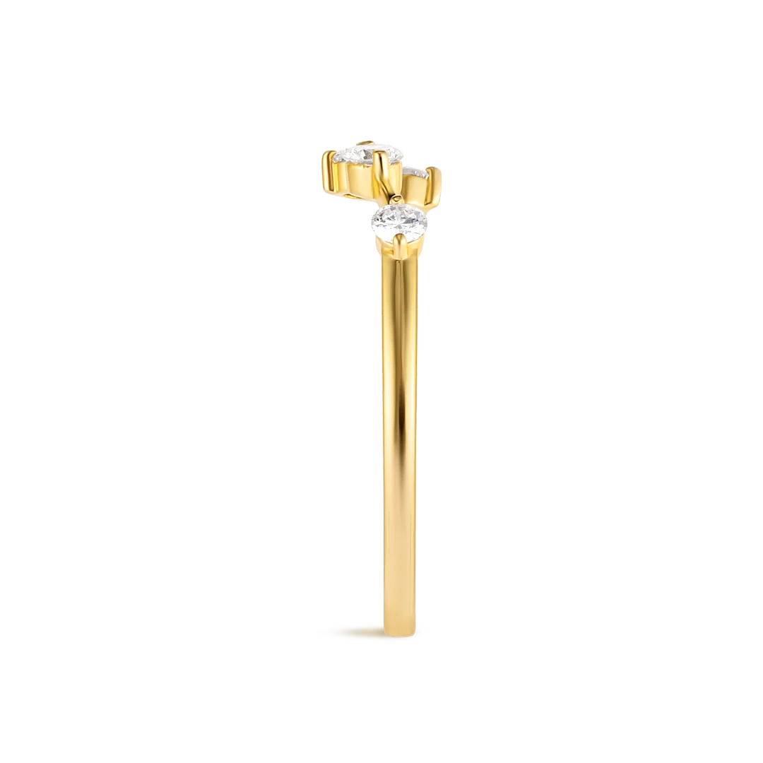 Aries Constellation Ring Yellow Gold - Image 4