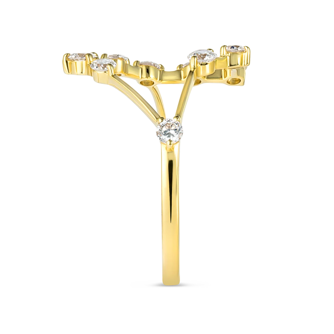 Capricorn Constellation Ring Yellow Gold - Image 4