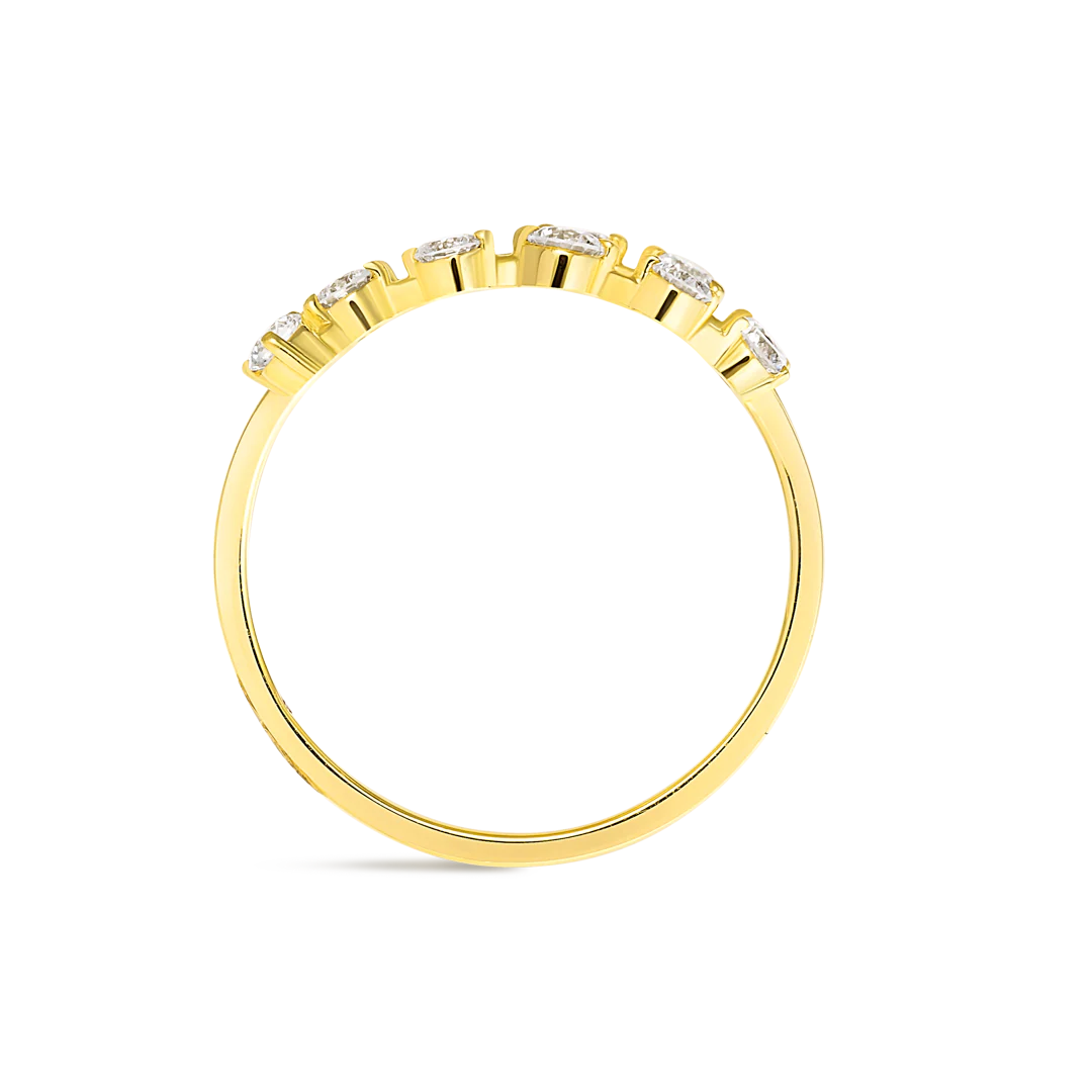 Gemini Constellation Ring Yellow Gold - Image 3