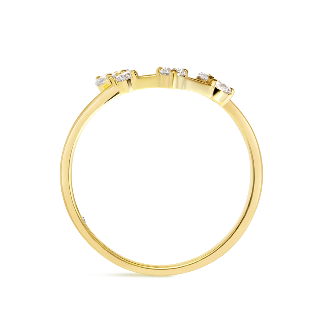 Libra Constellation Ring Yellow Gold - Image 3
