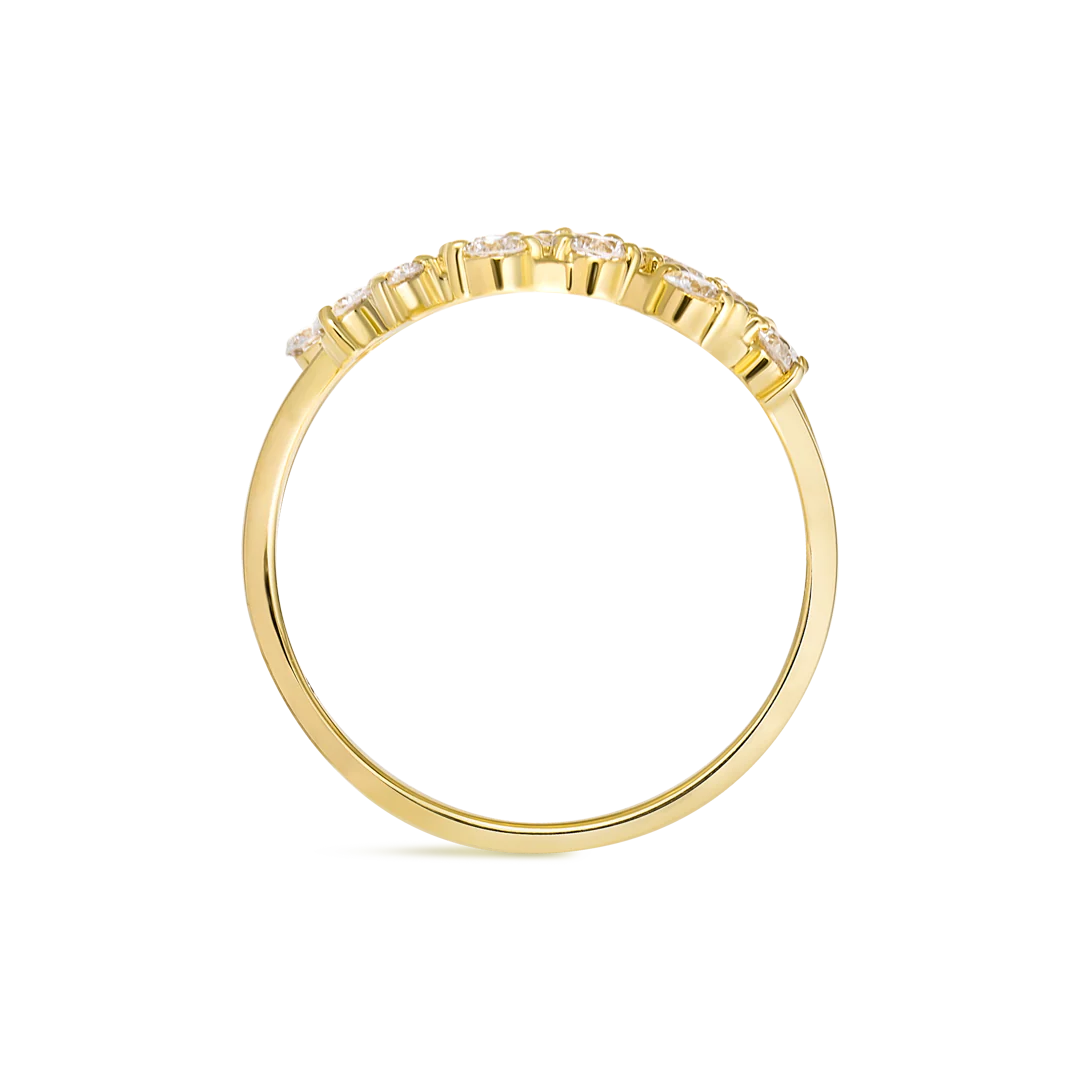 Sagittarius Constellation Ring Yellow Gold - Image 3