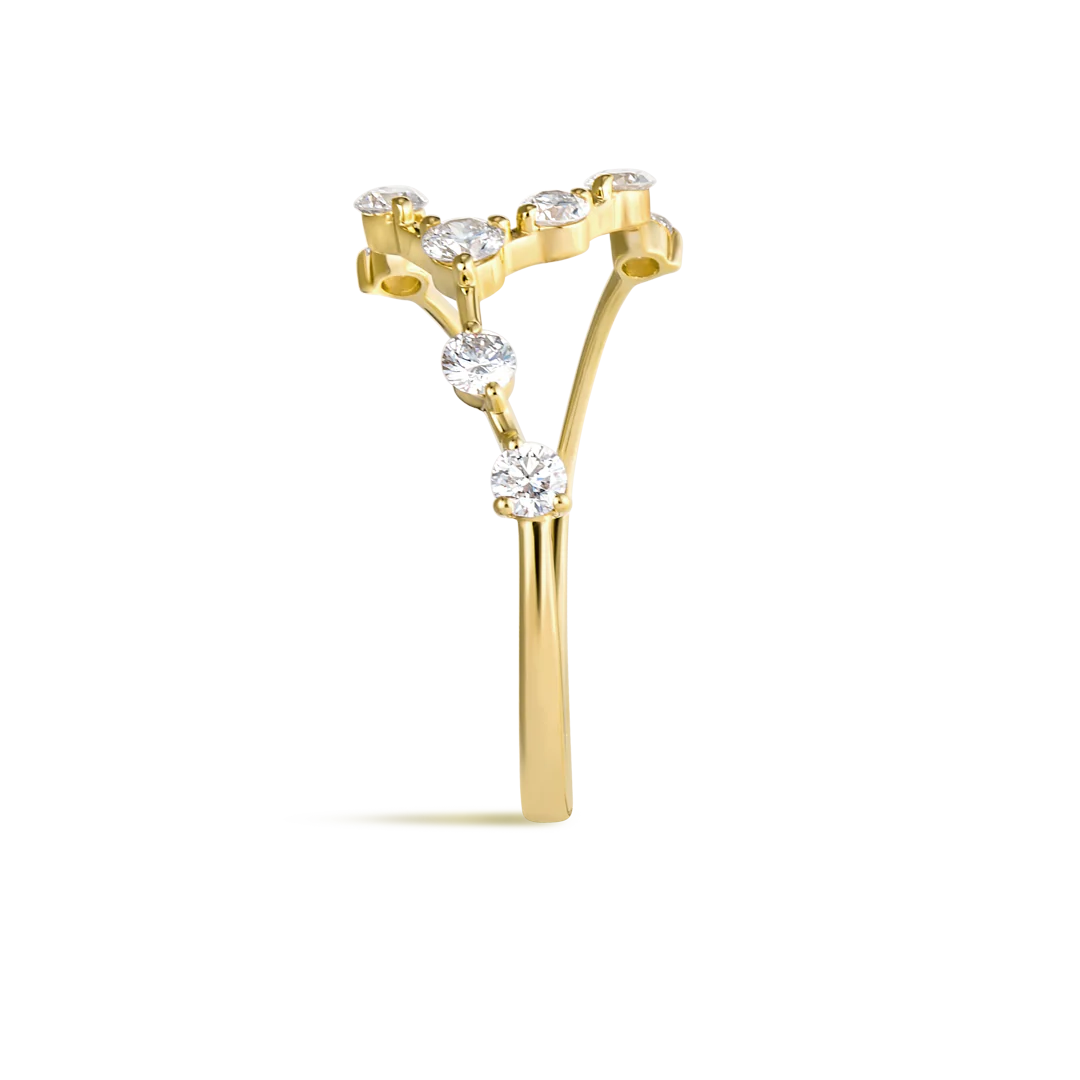 Taurus Constellation Ring Yellow Gold - Image 4
