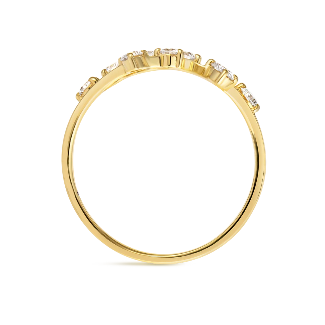 Virgo Constellation Ring Yellow Gold - Image 3